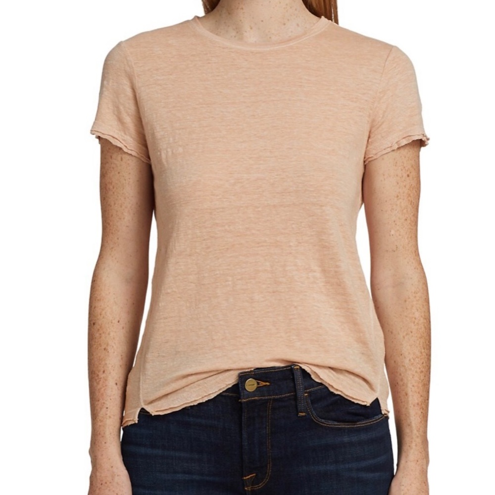 NWT Frame Easy True Organic Linen T-Shirt relax fit